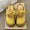 Chinelos Baotou Femininos Sapatos Preguiçosos para Exterior 2026 Verão Novo Laço Gentil Francês Slip-on Semiabertos Sapatos Individuais