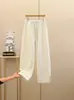 Calça Banana de Costura Moda com Cordão Duas Formas Primavera Versátil Casual Bolso de Algodão Calça Reta