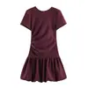 Comercio Exterior Mayorista Primavera Nuevo Estilo Europeo y Americano Ajustado Forma de Globo Vestido Corto 2268541