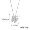 Colgante de letra inglesa 26 con incrustaciones de circonita de cobre transfronterizo, letra gruesa de moda popular, accesorios DIY al por mayor