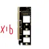 Tarjeta Adaptadora de Unidad de Estado Sólido SSD M.2 a PCIe 1X4X16X NVMe M.2 SATA 3.0 para Soportar NVMe