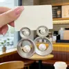 Favorito de Moda~ Pendientes de Perla Estilo Metal Texturizado Retro de Gama Alta, Moda Europea y Americana, Lujo Ligero, Pendientes Audaces y Elegantes