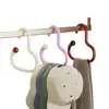 Cabideiro de parede Dopamina para casaco e chapéu estilo doméstico, suporte para pendurar bolsas, cabide multifuncional para bolsas, lingerie, suspensórios, casacos e chapéus, armazenamento para dormitório