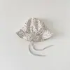 Chapéu de Bebê Coreano Qiunan Estilo Novo Primavera e Outono Proteção Solar Chapéu Balde Protetor Solar para Bebê Menina Chapéu de Pescador para Bebê