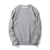 Novas Blusas de Moletom Masculinas e Femininas para Outono e Inverno, Tops Femininos, Jaquetas Masculinas de Gola Redonda Lisas, Mangas Longas, Marcas Modernas Lisas para Atacado