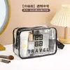 Neceser de doble capa con separación de seco y húmedo, bolsa de maquillaje transparente impermeable portátil para viajes, bolsa de almacenamiento para gimnasio, natación, baño para mujeres