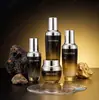 En Stock Botella Pequeña Negra de 20ml-120ml Botella con Bomba para Loción Botella Atomizadora Botella Gotero Botella para Aceites Esenciales 50g Botella para Crema Botella de Vidrio