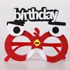 Decoraciones para Fiesta de Cumpleaños Infantil Gafas Dibujos Animados Pájaro Lindo Disfraz Accesorios para Fotos Gafas con Marco de Letras Ojos Grandes