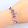 Pulsera de grava de cristal caliente de Amazon pulsera de piedra ajustable en stock suministro transfronterizo
