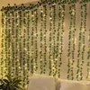 Luzes de Corda Artificiais de Rattan Alimentadas por Energia Solar para Grades de Quintal, Grades de Varanda, Iluminação de Ambiente, Hastes de Quarto e Dormitório, Decoração Externa
