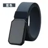 Venta Caliente Transfronteriza Hebilla Magnética Exterior Cinturón Táctico Elástico Lona Casual para Mediana Edad y Jóvenes Cinturón para Entrenamiento Militar Estudiantil