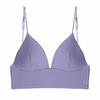 0053 ropa interior de algodón grande sin espalda tirantes finos sexy europeos y americanos sujetador de algodón acanalado fino cómodo para mujer