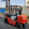 Empilhadeira Heli empilhadeira usada 90% Nova 3,5 t câmbio manual correia deslocamento lateral 3 T empilhadeira a diesel entrega porta a porta