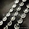 Cuentas de Conexión Fija de Cristal de Platillo Volador Acrílico de 10 mm Cadena de Cuentas para Decoración de Escenario de Boda Techo Cortina de Puerta Partición DIY