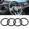 Adecuado para la Modificación del Modelo Jeep Wrangler 18, Accesorios Decorativos para el Anillo de la Ventilación Frontal del Aire Acondicionado