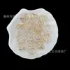 Cuadrados transparentes con relieve dorado de ondas de agua, accesorios para joyería DIY hechos a mano, disponibles en stock para transmisiones en vivo en línea
