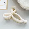 Presilha Quadrada de Textura Simi para Cabelo com Garra Transfronteiriça, Piranha de Cabelo Quadrada de Mármore para Parte de Trás da Cabeça Feminina, Piranha de Cabelo Simples e Fashion