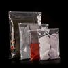 Bolsa transparente con cremallera placa horizontal sujetador ropa interior bolsa de embalaje bolsa de cremallera esmerilada eva tira de hueso bolsa de plástico autosellable