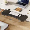 Tablero de Extensión para Hueco de Escritorio de Dormitorio, Escritorio Plegable para Computadora, Soporte para Teclado y Ratón, Estante de Almacenamiento Multifuncional sin Perforaciones