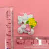 Nuevos accesorios de conejo y oso de dibujos animados brillantes para zapatos con agujeros hechos a mano DIY, accesorios de parche para funda de teléfono móvil