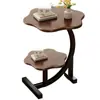 Mesa auxiliar floral para el hogar, independiente, móvil, para sala de estar, al lado del sofá, dormitorio, balcón, mesa de café simple para el ocio