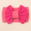 Nueva Diadema de Cabeza Rosca de Color Caramelo para Bebé Estilo Europeo y Americano Diadema de Nylon Ancha con Lazo para Niños Diadema para el Cabello de Bebé de Cuatro Estaciones
