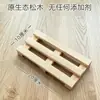 Estante de Almacenamiento de Cocina de Tronco de Madera de Pino Almacenamiento Sencillo Almohadilla Aislante de Calor a Prueba de Humedad Mini Bandeja Alfombrilla para Mascotas Soporte para Plantas