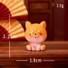 Paisaje en miniatura creativo Perro pastoral chino figurine linda que trae fortuna Decoración DIY adorno mini de escritorio para el hogar