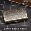 Estoque 12 Peças Porta-Cigarros de Metal Feito de Aço Laminado a Frio, Portátil Masculino Flip-Top Vintage Anti-Pressão à Prova de Umidade Caixa de Cigarros para Comércio Transfronteiriço