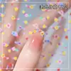 Pegatina de arte para uñas con flor seca de simulación francesa flor silvestre pequeña micro relieve flor fresca flor flor pequeña calcomanía para uñas decoración