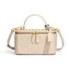 Bolso Caja de Gama Alta Estilo Chanel, Nuevo Neceser de Mano, Bolso Tejido de Moda, Bolso Pequeño Cuadrado Cruzado de Hombro Único para Mujer