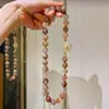 Colar de Corrente para Clavícula Super Sete Preto Dourado Natural de Alta Qualidade 12mm