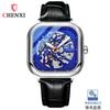 Explosões do TikTok Quadrado High-end Novo Autêntico Automático Mecânico Relógio Luminoso Oco Mecânico Masculino Relógio Masculino