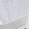 Cortina de Ducha Blanca de Peva, Impermeable y Engrosada, en Stock, Fácil de Limpiar, con Ojales Metálicos y Anillas Magnéticas