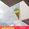 Escultura de Helado Esférico Adorno Grande Modelo de Helado de Doble Bola Colgante de Pared Luminoso Decoración de Tienda de Postres Invertida