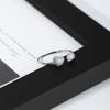 Anillo de plata de ley 925 con circonita en forma de corazón para mujer, diseño resistente a la decoloración, anillo de amor, anillo de viento frío de nicho, venta al por mayor