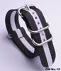 Correa de Reloj de Cincha para Suministro de Comercio Electrónico Ow Plata Hebilla Ovalada Deslizante Correa de Reloj de Nailon Correa de Reloj de Nailon Engrosada Impermeable