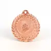 Medalhas de Metal Personalizadas para Competições Esportivas, Placas Douradas, Prateadas e de Bronze, Pequenas Medalhas Comemorativas para Corridas de Maratona Feitas Sob Medida em Estoque