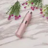 Botella de perfume telescópica giratoria de 8 ml de aluminio anodizado muestra spray bucal spray Botella vacía portátil de viaje de vidrio