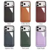 Compatible con carcasa de teléfono magnética dos en uno para iPhone 18, carcasa con ranura para tarjetas para Samsung S26, carcasa de cuero con carga inalámbrica MagSafe
