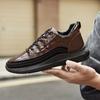 Nuevos Zapatos de Cuero para Hombre, Zapatos Deportivos de Exterior de Suela Gruesa a la Moda para Hombre, Zapatos de Cuero Cálidos y Modernos para Negocios Casuales, Envío Directo