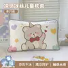 Fundas de almohada de seda helada para niños en verano, un par de fundas de almohada frescas de verano 30x50 cm, fundas de almohada para bebé de jardín de infancia