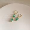 Mori ¡Super inmortal! Pendientes verdes lindos y dulces hechos a mano de fábrica, joyería Yiwu, pendientes al por mayor para mujer