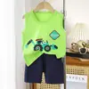 Traje de chaleco para niños verano algodón niños nuevo niñas shorts ropa traje de bebé coreano ropa para niños al por mayor