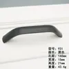 Manija Moderna Minimalista de Aleación de Aluminio para Espacio Negra Sólida Alargada Manija de Puerta de Gabinete Cajón Armario Manija de Puerta de Gabinete