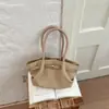 Bolso Tote Retro de Gran Capacidad para Mujer Otoño 2025 Nueva Textura Moderno Popular Temperamento Bolso de Hombro/Axila Tendencia