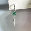 ¡Modelo hecho a mano de cono puntiagudo tridimensional súper brillante! Colgante de Chica Atractiva Pendientes Personalizados Pendientes Retro Punk Hip-Hop