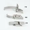 Fivela de Aço Inoxidável 304 Fivela Elástica com Redução de Vibração Acessórios de Trava de Aço Inoxidável Gancho Longo Fixo para Caixa Isolada Fivela de Caixa