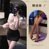 Uniforme Sexy com Saia Justa, Roupa Apaixonante de Secretária Professora Ol, Lingerie Plus Size, Roleplay para Boate de Busto Pequeno
