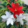 Decoraciones de lentejuelas para flores de Navidad transfronterizas Accesorios para arreglos florales artificiales huecos para árbol de Navidad Adornos Colgantes